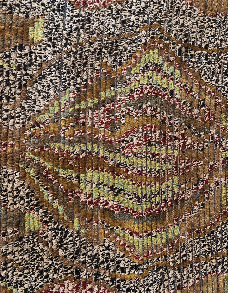 Detail image of  5' 1 x 7' 6  Hand Knotted Moroccan Wool Rug