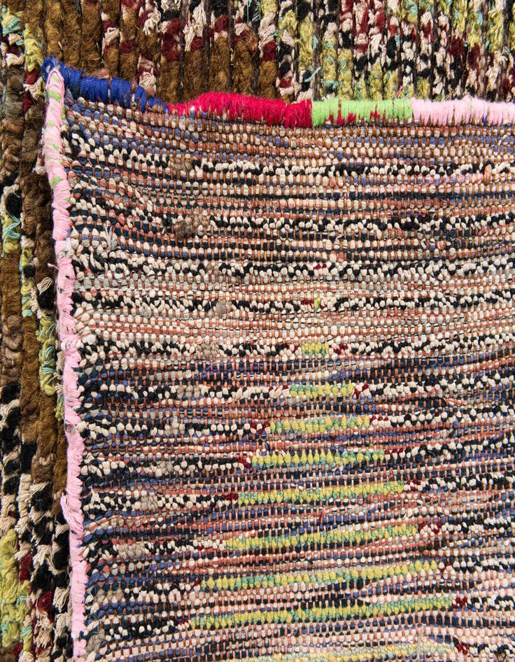 Detail image of  5' 1 x 7' 6  Hand Knotted Moroccan Wool Rug