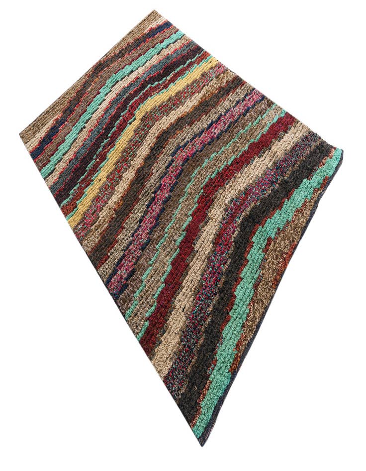 Detail image of  4' 2 x 5' 9  Hand Knotted Moroccan Wool Rug