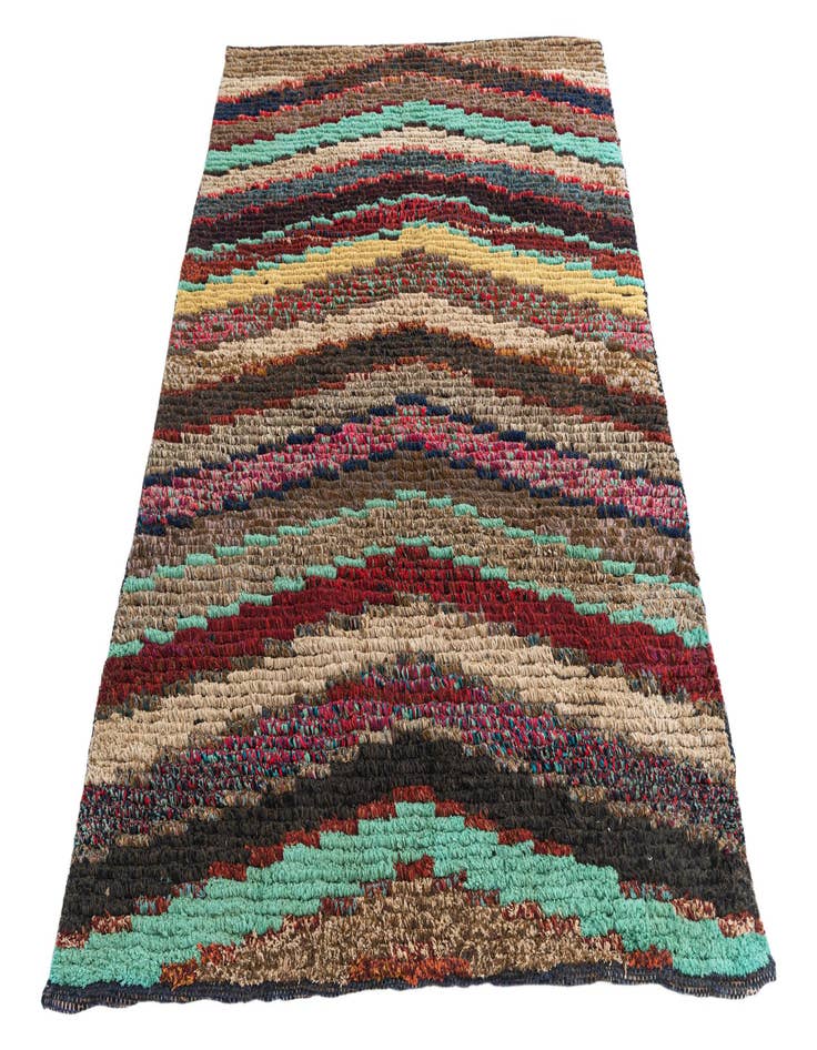 Detail image of  4' 2 x 5' 9  Hand Knotted Moroccan Wool Rug