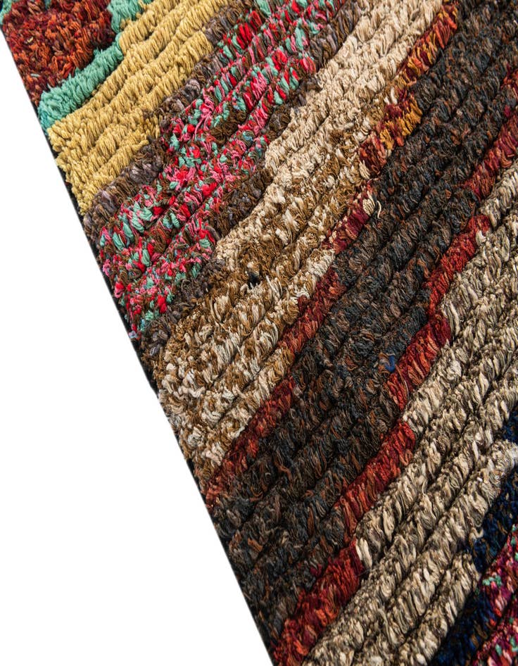 Detail image of  4' 2 x 5' 9  Hand Knotted Moroccan Wool Rug