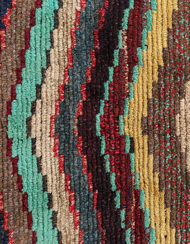 Detail image of  4' 2 x 5' 9  Hand Knotted Moroccan Wool Rug