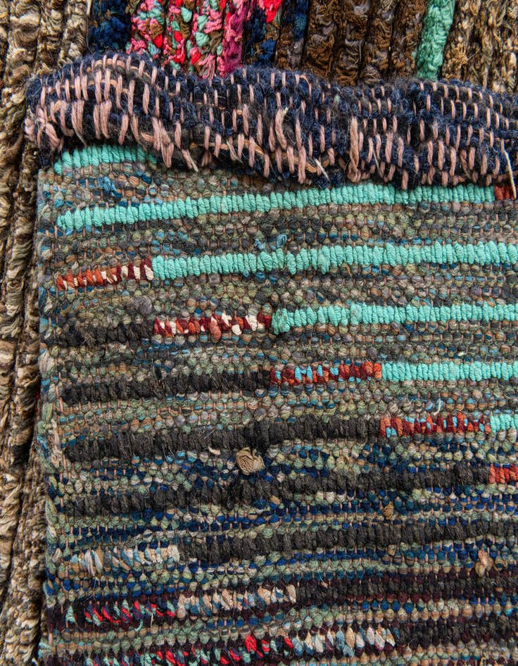 Detail image of  4' 2 x 5' 9  Hand Knotted Moroccan Wool Rug