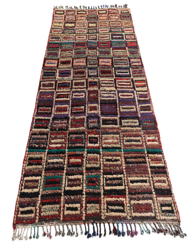 Detail image of  5' 4 x 8' 6  Hand Knotted Moroccan Wool Rug