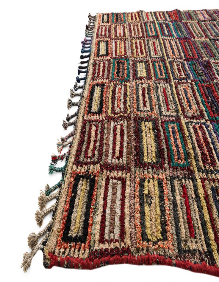 Detail image of  5' 4 x 8' 6  Hand Knotted Moroccan Wool Rug