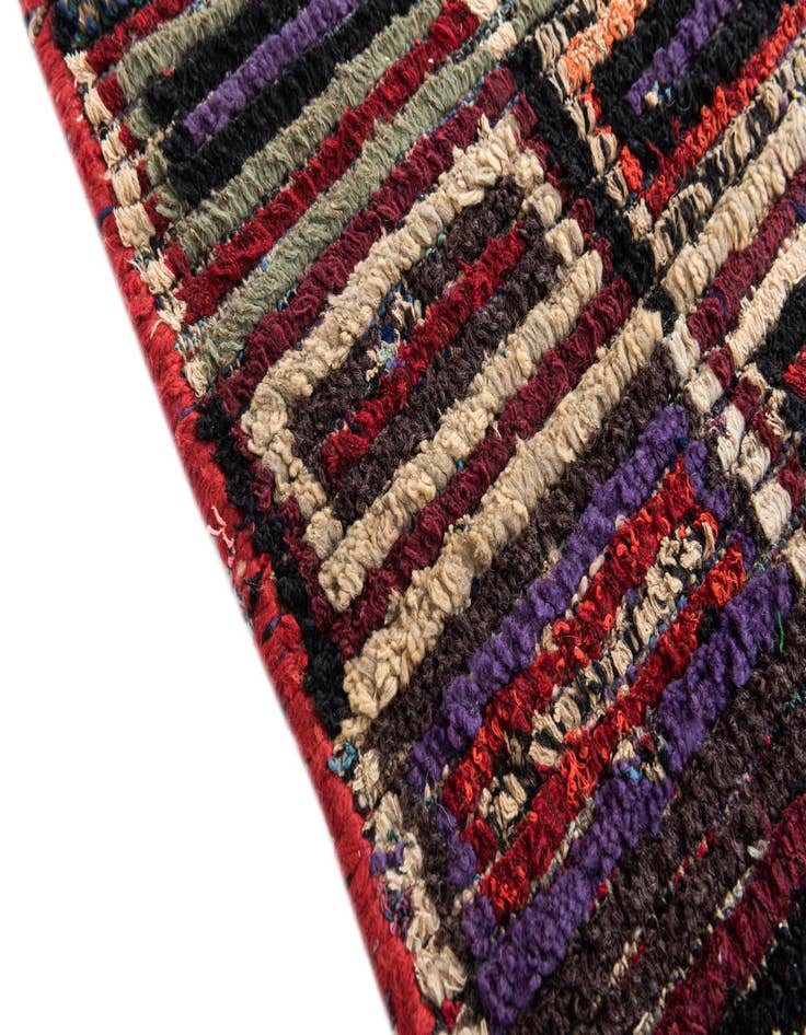 Detail image of  5' 4 x 8' 6  Hand Knotted Moroccan Wool Rug