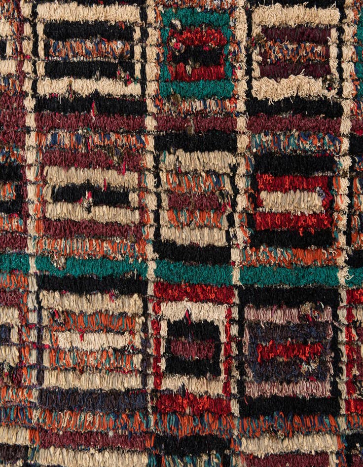 Detail image of  5' 4 x 8' 6  Hand Knotted Moroccan Wool Rug