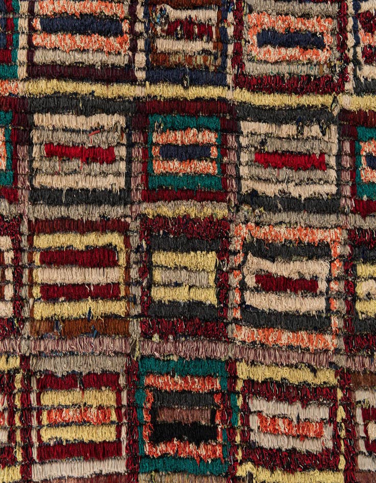 Detail image of  5' 4 x 8' 6  Hand Knotted Moroccan Wool Rug