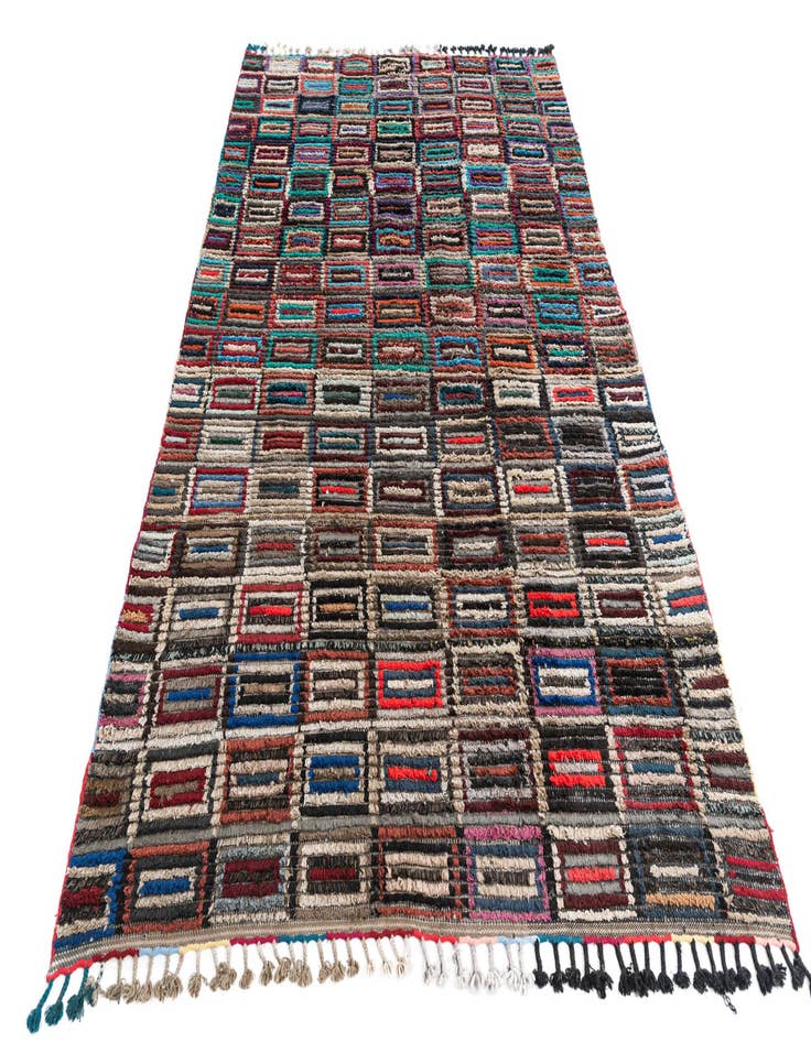 Detail image of  6' x 9' 5  Hand Knotted Moroccan Wool Rug