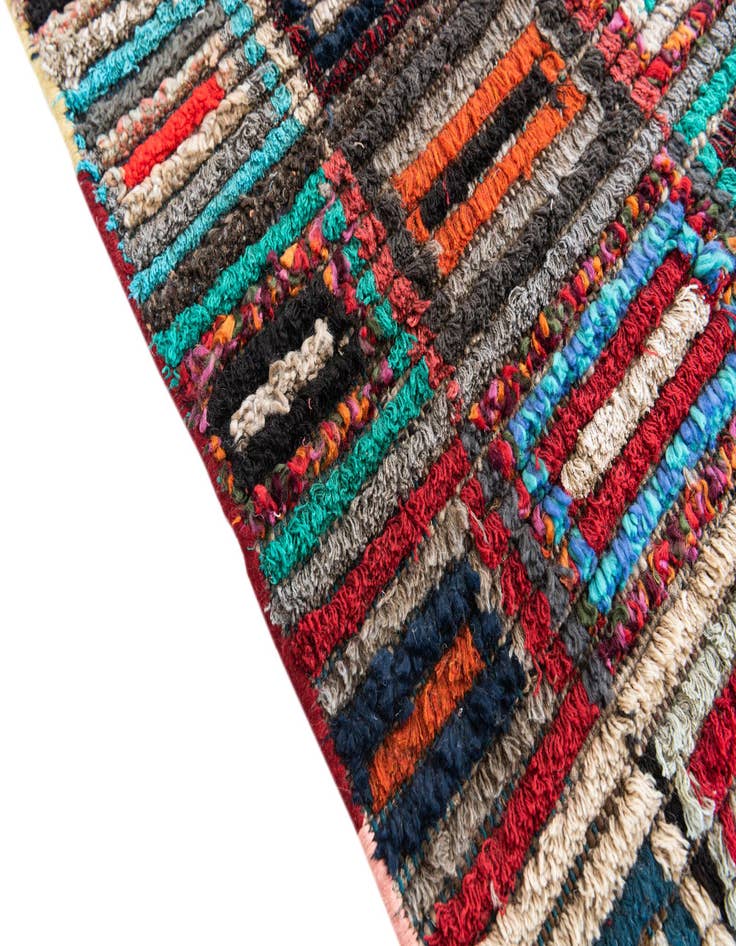 Detail image of  6' x 9' 5  Hand Knotted Moroccan Wool Rug