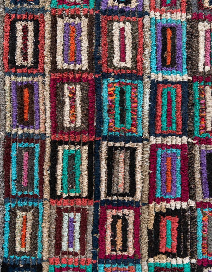 Detail image of  6' x 9' 5  Hand Knotted Moroccan Wool Rug
