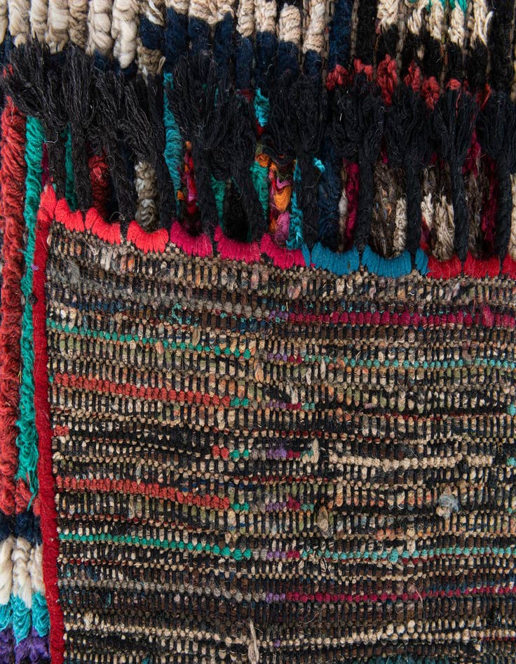 Detail image of  6' x 9' 5  Hand Knotted Moroccan Wool Rug