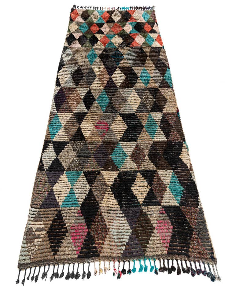 Detail image of  5' 6 x 8' 5  Hand Knotted Moroccan Wool Rug