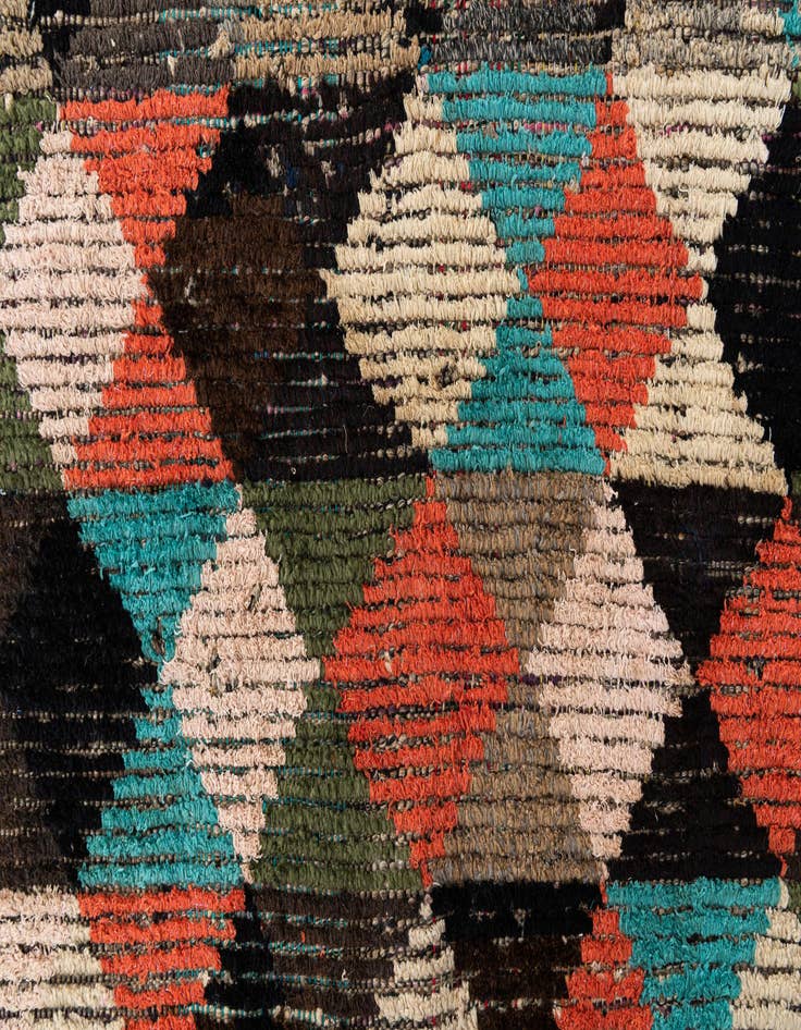 Detail image of  5' 6 x 8' 5  Hand Knotted Moroccan Wool Rug