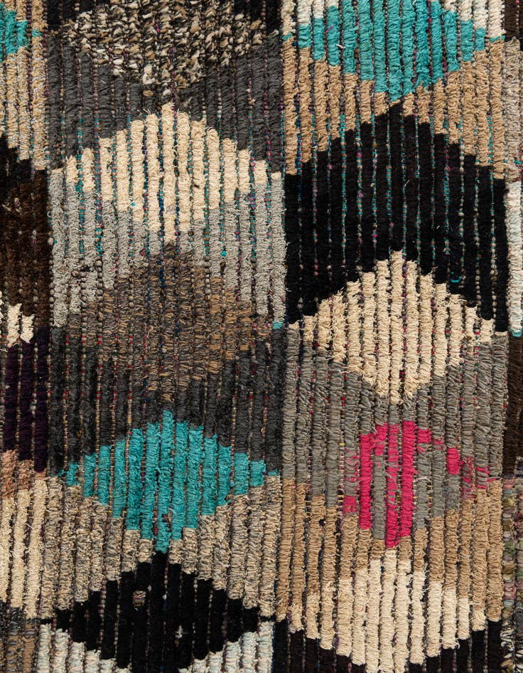 Detail image of  5' 6 x 8' 5  Hand Knotted Moroccan Wool Rug