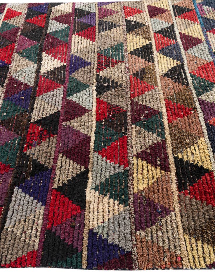 Detail image of  6' 1 x 9' 4  Hand Knotted Moroccan Wool Rug