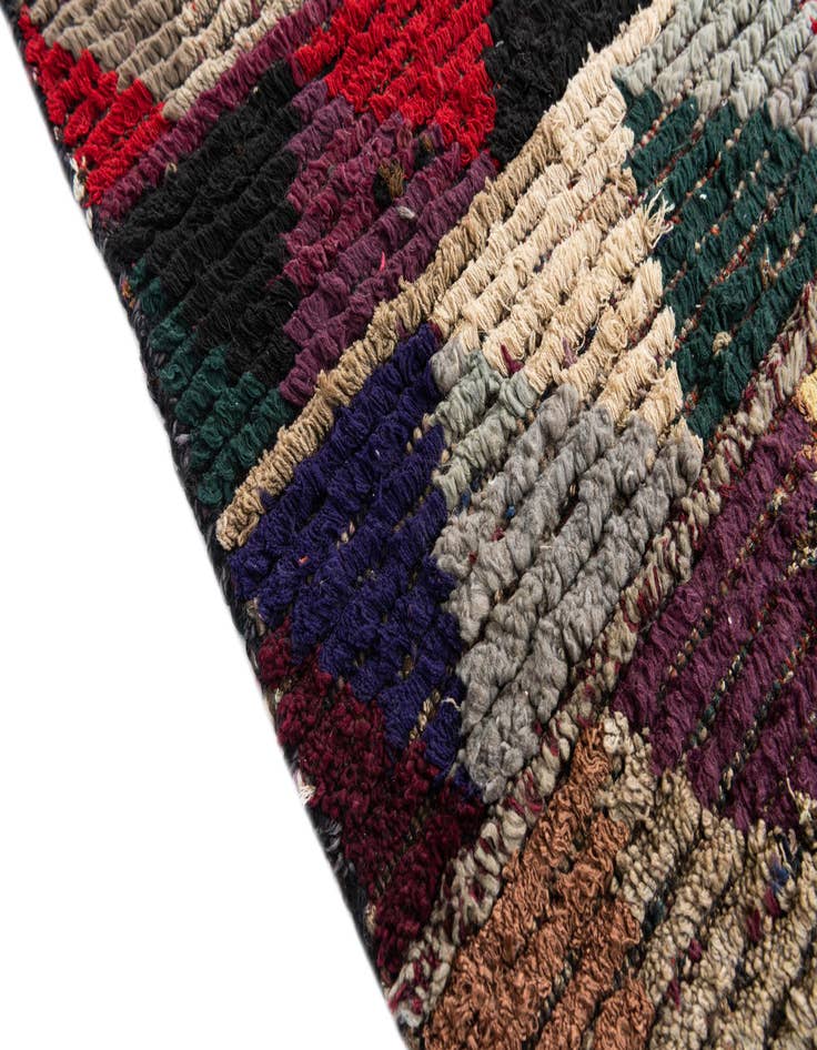 Detail image of  6' 1 x 9' 4  Hand Knotted Moroccan Wool Rug