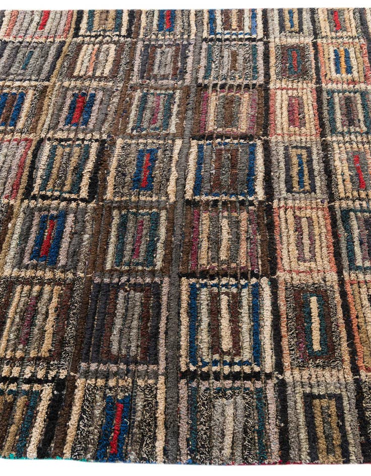 Detail image of  5' 5 x 8' 9  Hand Knotted Moroccan Wool Rug