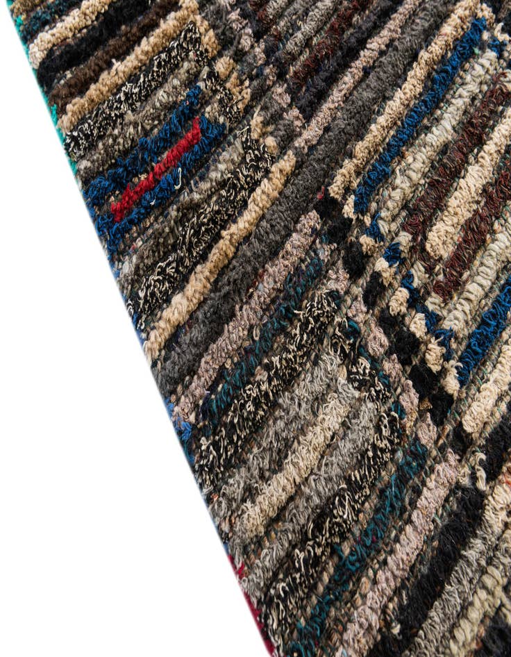 Detail image of  5' 5 x 8' 9  Hand Knotted Moroccan Wool Rug