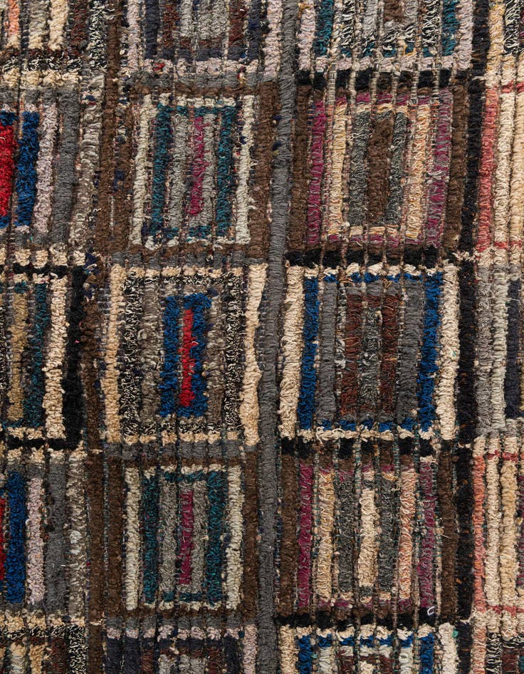 Detail image of  5' 5 x 8' 9  Hand Knotted Moroccan Wool Rug