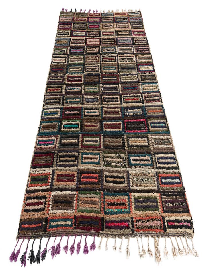 Detail image of  5' 4 x 8' 1  Hand Knotted Moroccan Wool Rug