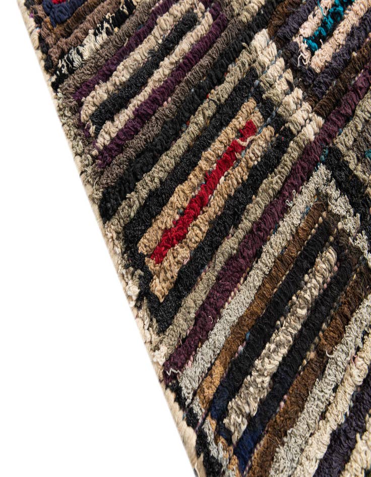 Detail image of  5' 4 x 8' 1  Hand Knotted Moroccan Wool Rug