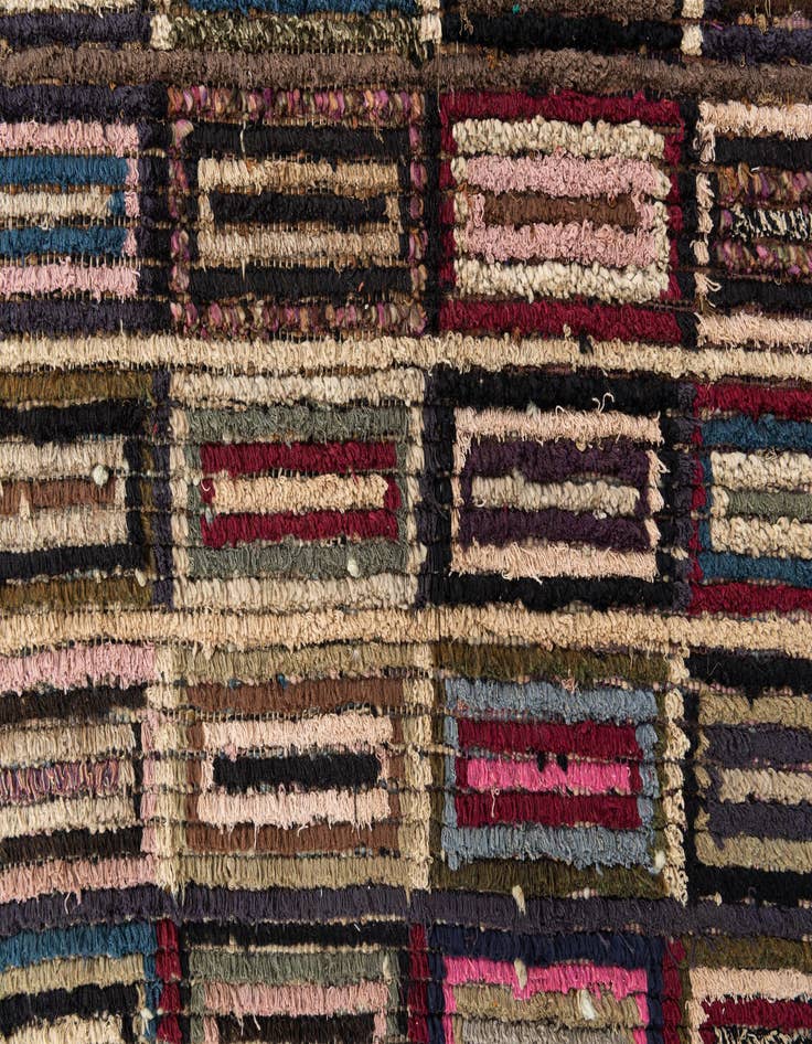 Detail image of  5' 4 x 8' 1  Hand Knotted Moroccan Wool Rug