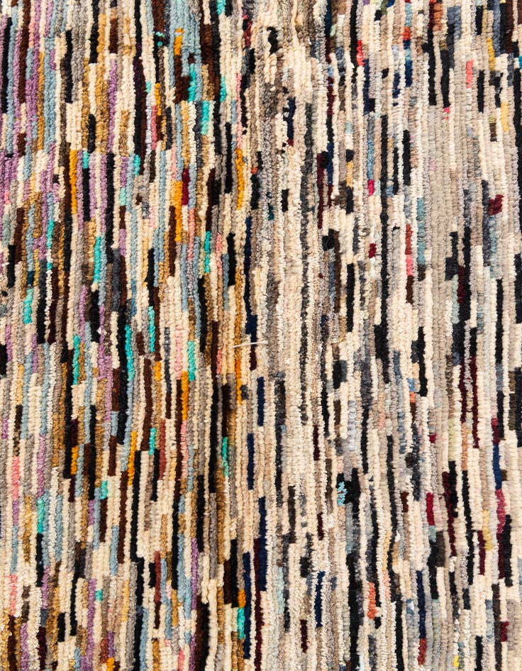 Detail image of  5' 7 x 8' 1  Hand Knotted Moroccan Wool Rug