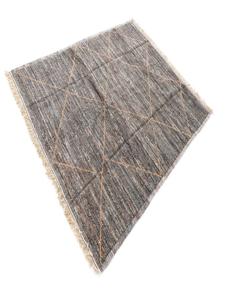 Detail image of  8' 1 x 11'  Hand Knotted Moroccan Wool Rug