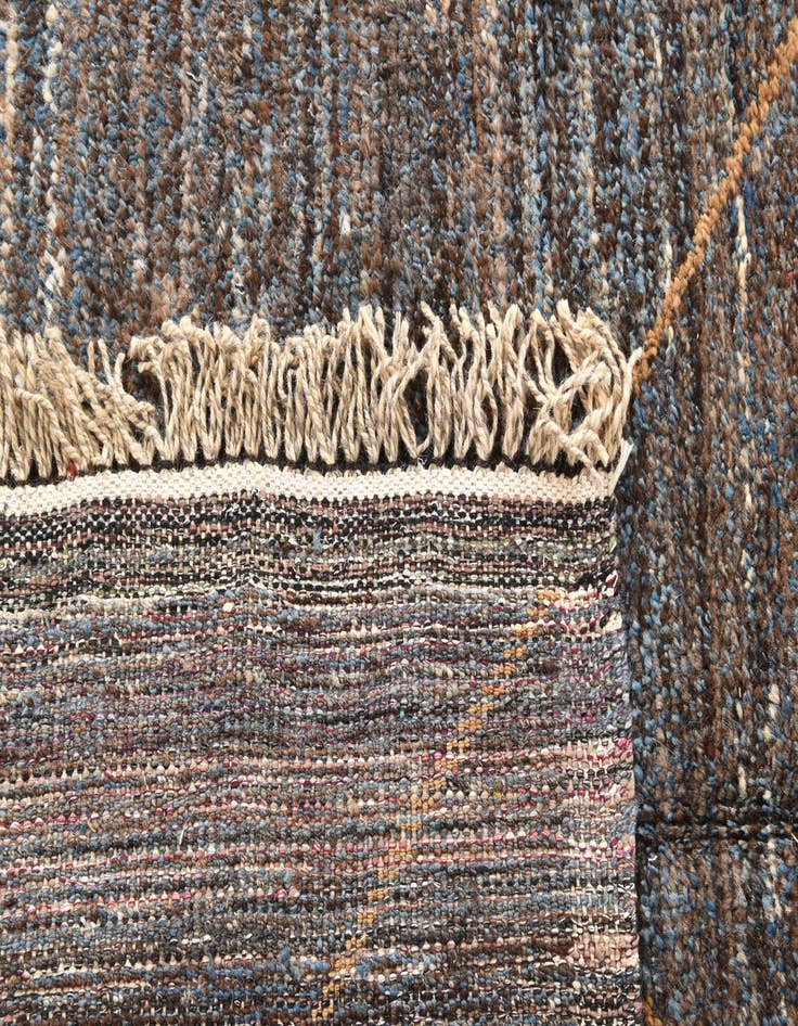 Detail image of  8' 1 x 11'  Hand Knotted Moroccan Wool Rug