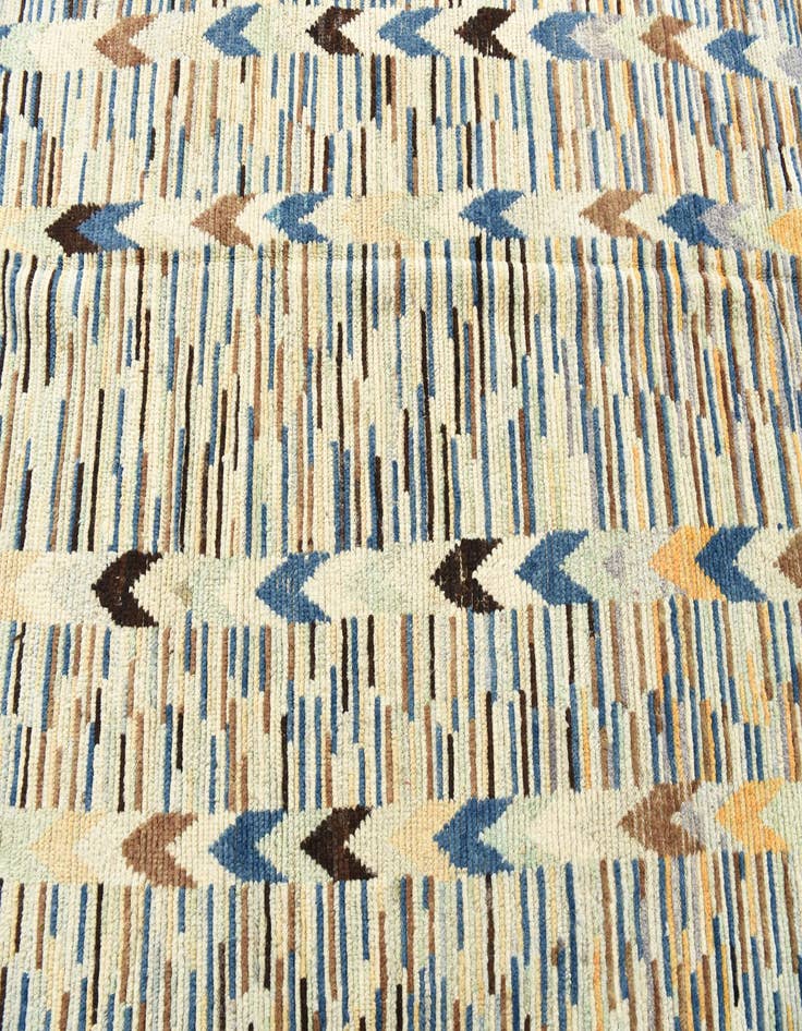Detail image of  6' 4 x 9' 4  Hand Knotted Moroccan Wool Rug