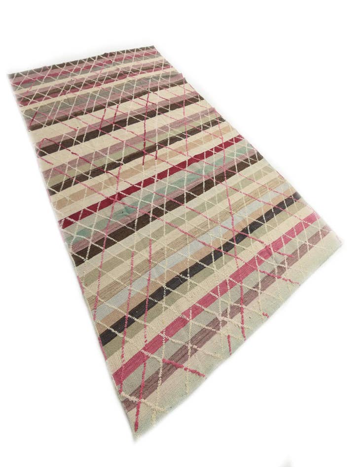 Detail image of  6' 3 x 10'  Hand Knotted Moroccan Wool Rug