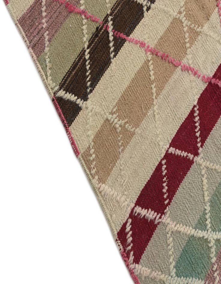 Detail image of  6' 3 x 10'  Hand Knotted Moroccan Wool Rug