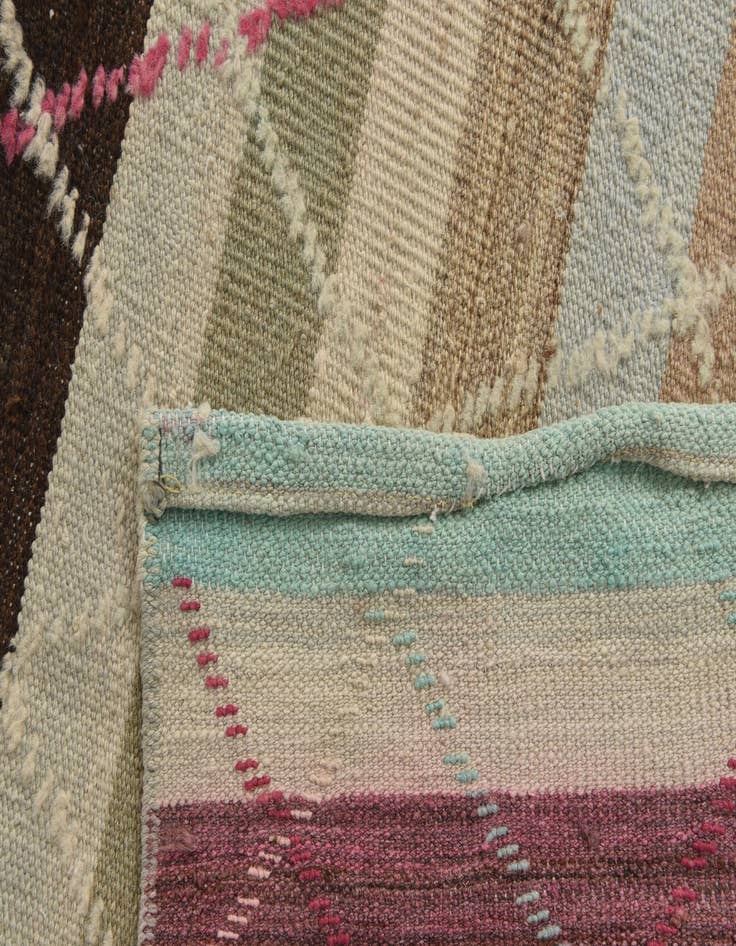 Detail image of  6' 3 x 10'  Hand Knotted Moroccan Wool Rug