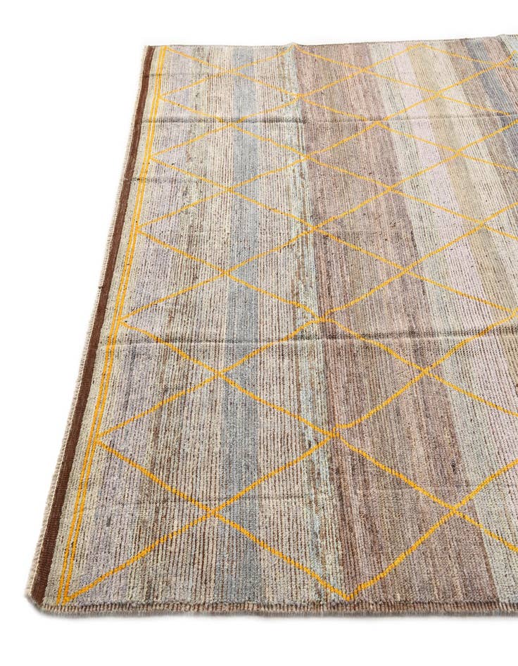 Detail image of  8' 3 x 10' 3  Hand Knotted Moroccan Wool Rug