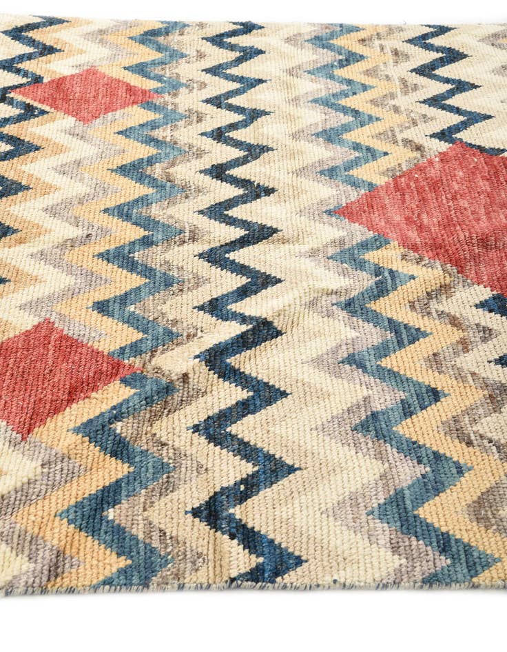 Detail image of  5' 9 x 8'  Hand Knotted Moroccan Wool Rug