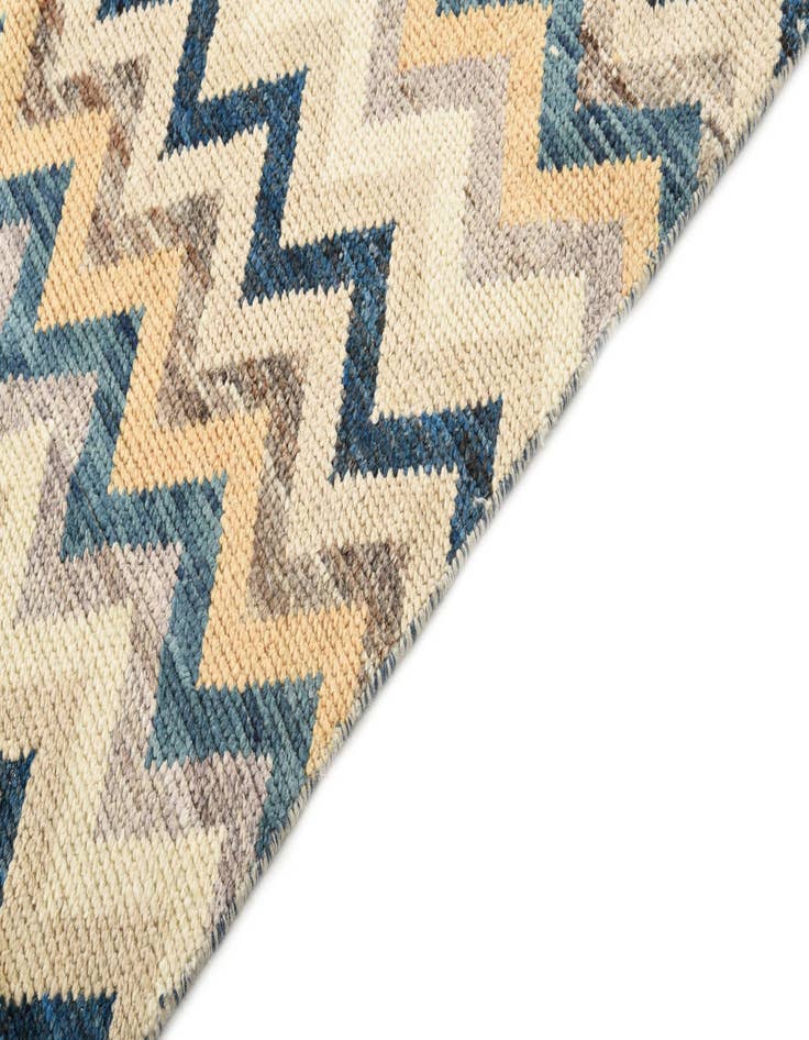 Detail image of  5' 9 x 8'  Hand Knotted Moroccan Wool Rug
