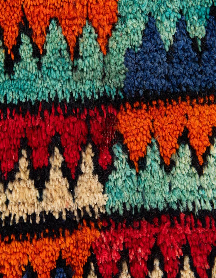 Detail image of  4' 2 x 5' 9  Hand Knotted Moroccan Wool Rug