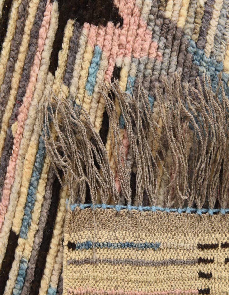 Detail image of  8' 9 x 10' 5  Hand Knotted Moroccan Wool Rug