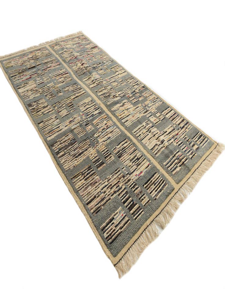 Detail image of  5' 8 x 10'  Hand Knotted Moroccan Wool Rug