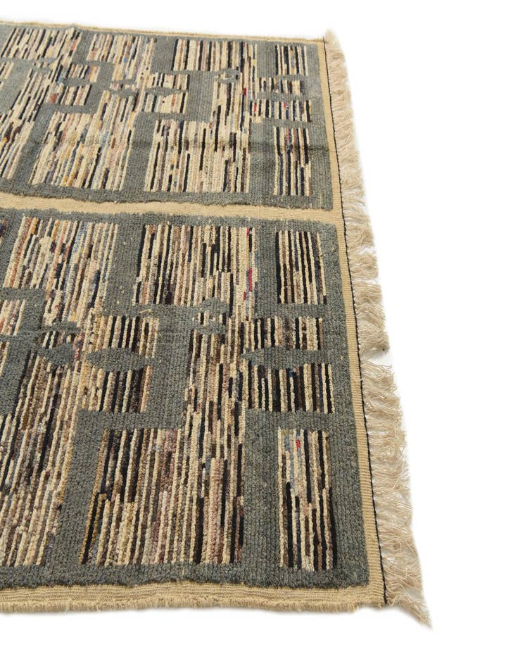 Detail image of  5' 8 x 10'  Hand Knotted Moroccan Wool Rug