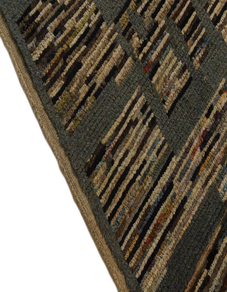 Detail image of  5' 8 x 10'  Hand Knotted Moroccan Wool Rug