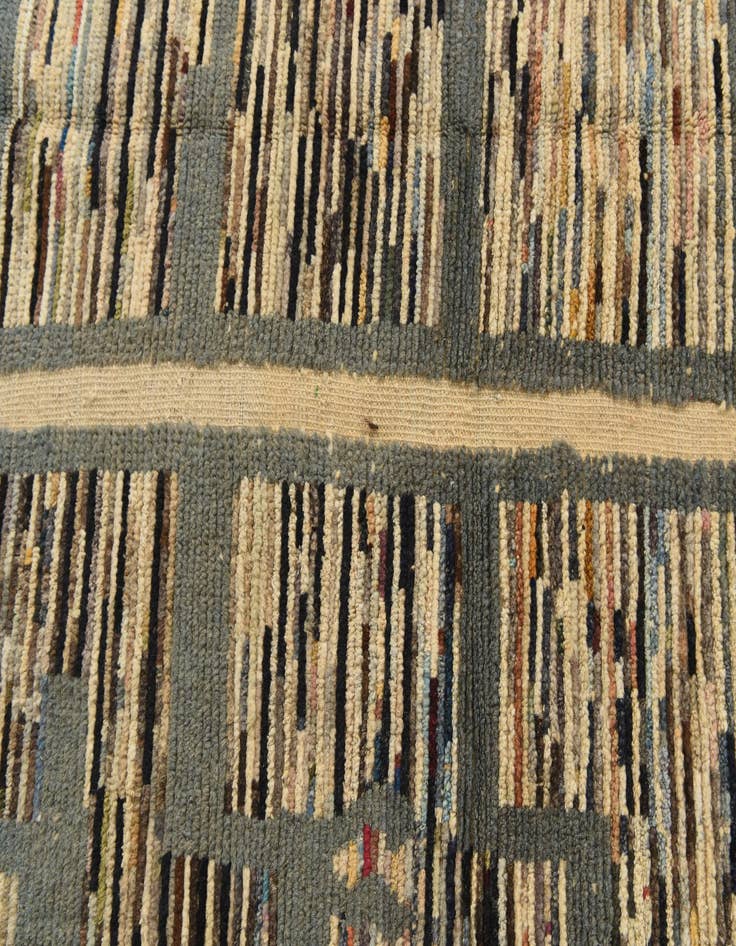 Detail image of  5' 8 x 10'  Hand Knotted Moroccan Wool Rug