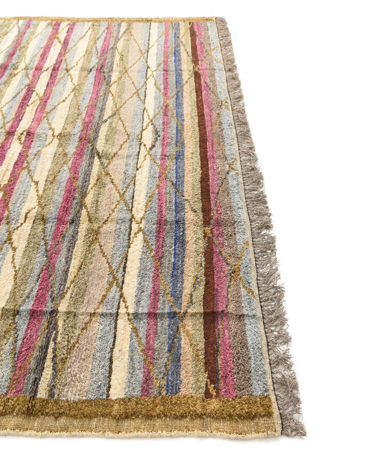 Detail image of  8' 7 x 10' 3  Hand Knotted Moroccan Wool Rug