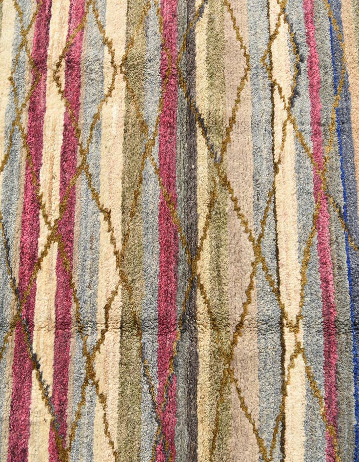 Detail image of  8' 7 x 10' 3  Hand Knotted Moroccan Wool Rug