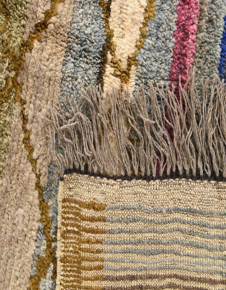 Detail image of  8' 7 x 10' 3  Hand Knotted Moroccan Wool Rug