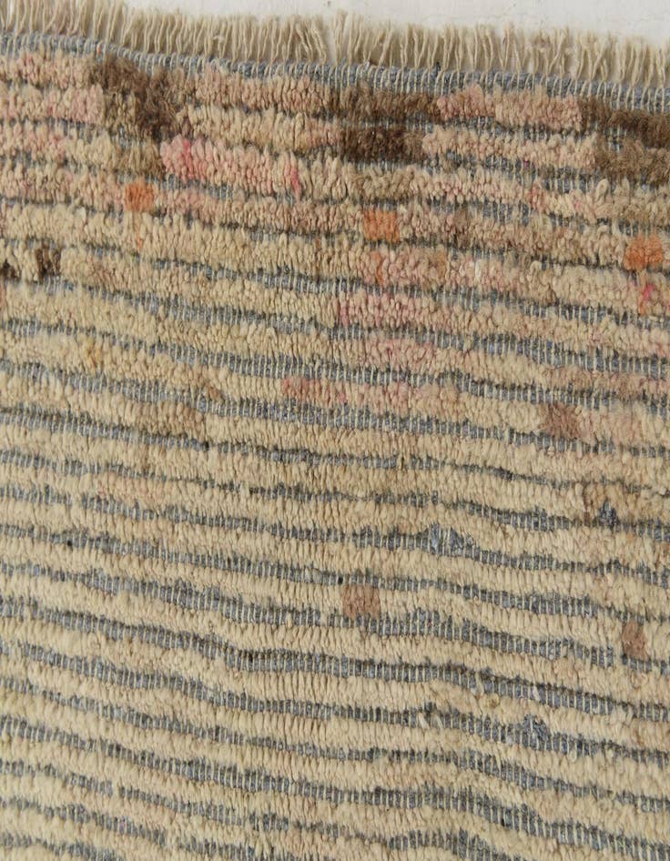 Detail image of  4' 8 x 7' 8  Hand Knotted Moroccan Wool Rug