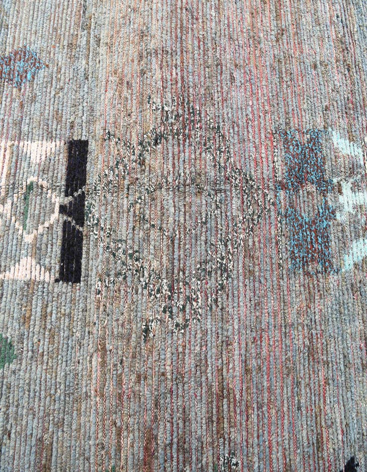 Detail image of  5' x 8'  Hand Knotted Moroccan Wool Rug