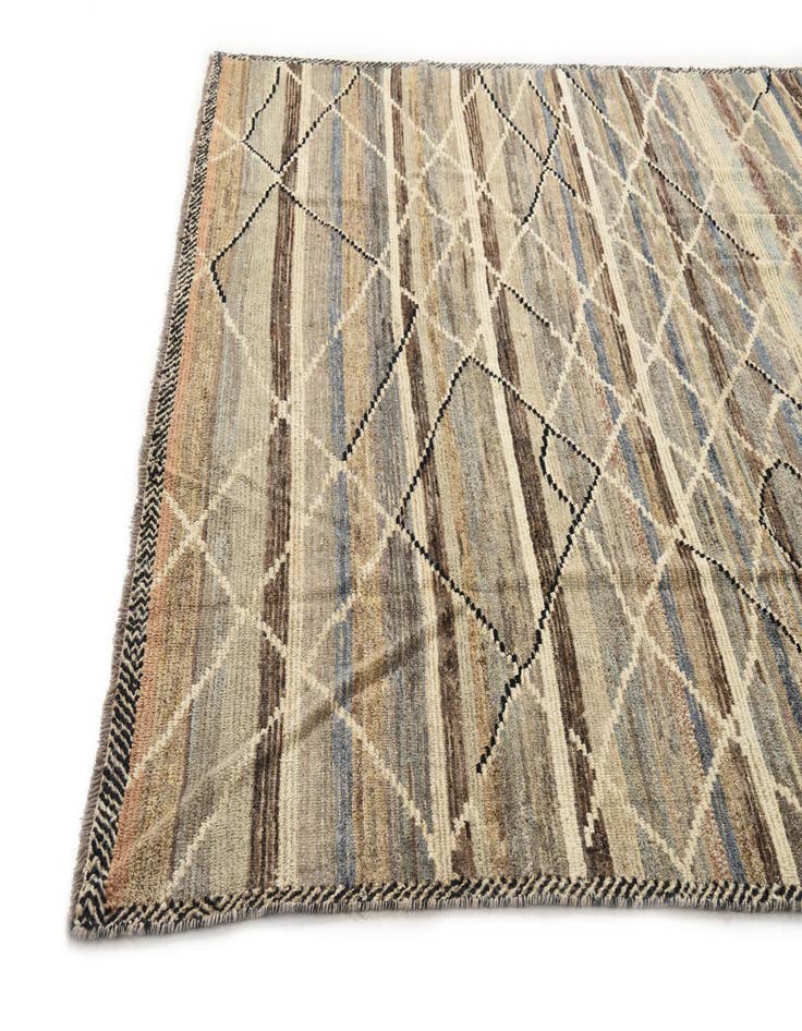 Detail image of 7' 10 x 10' 1 Hand Knotted Moroccan Wool Rug