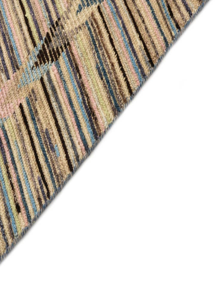 Detail image of  6' 7 x 9' 4  Hand Knotted Moroccan Wool Rug